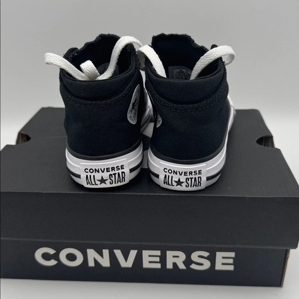 Converse Kids‎ Black and White High-Top Sneakers